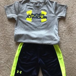 Under Armour size 5 shirt and short set